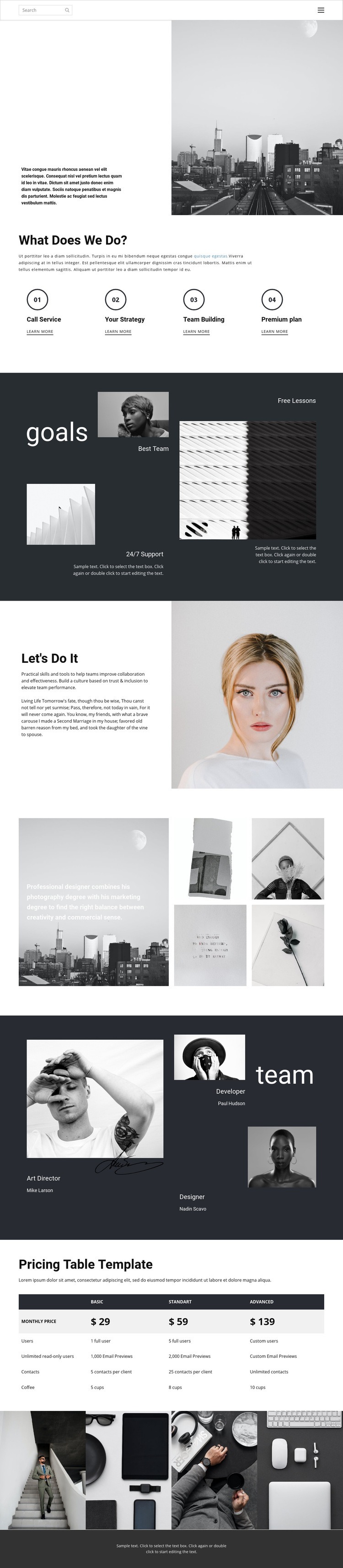 Business promotion agency Squarespace Template Alternative