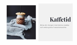 Kafé - Mall För Webbplatsbyggare