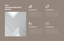 Managementkonsulttjänster - Gratis Webbplatsmall