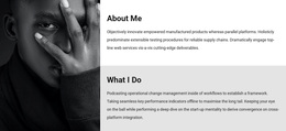 About Me And My Work - Templates Website Design