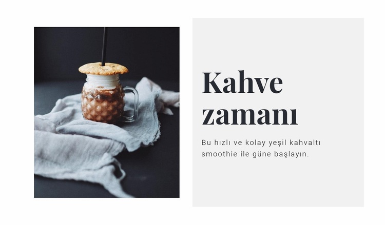 Kahve salonu HTML Şablonu