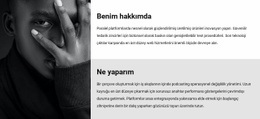 Ben Ve Işim Hakkında - Website Creation HTML