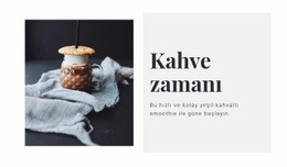 Kahve Salonu - Bir Sayfalık Şablon