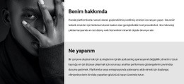 Ben Ve Işim Hakkında Için Çarpıcı Web Tasarımı