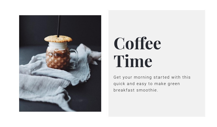 Coffee salon  Web Page Design