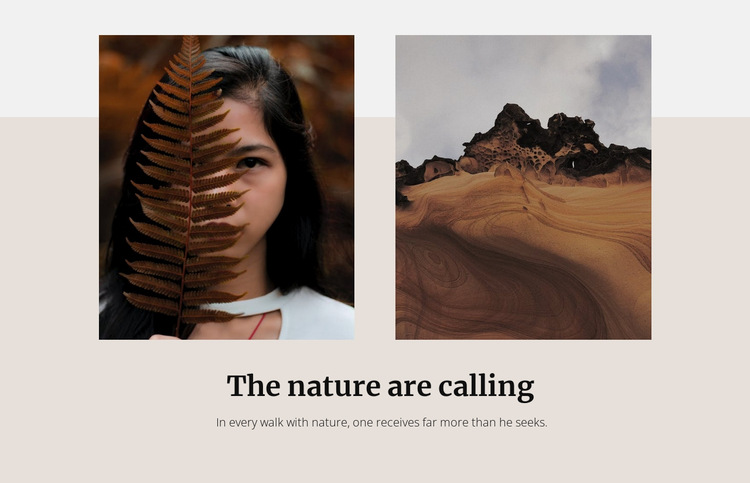 The desert landscape Website Builder Templates