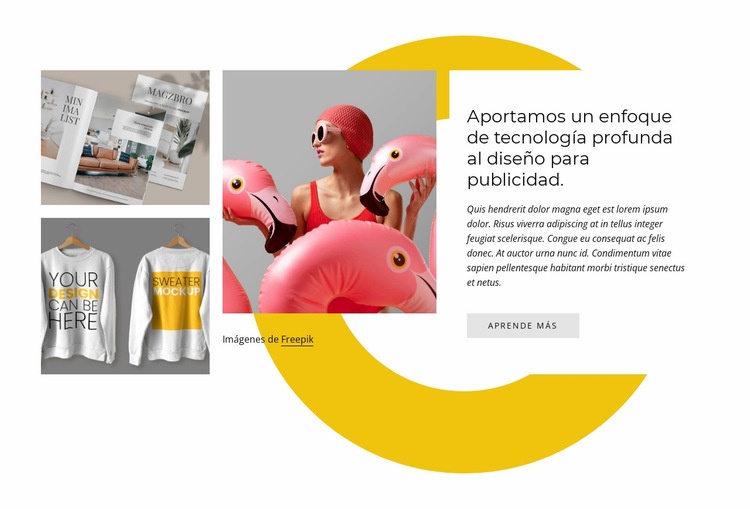 Somos un grupo de personas creativas Plantilla HTML5