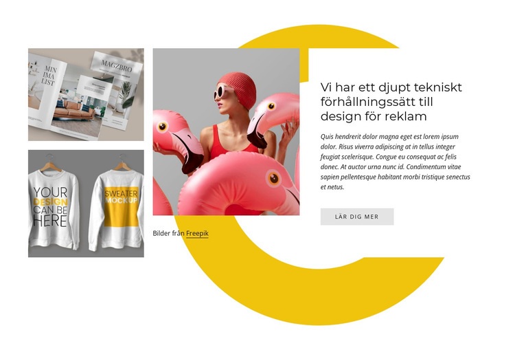 Vi är en grupp kreativa människor Mall