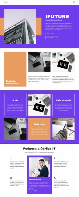 Oceněná IT Společnost – Web Se Stažením Šablony HTML