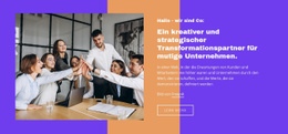 Erfolgreiche Strategische Transformation – Inspiration Für Einseitenvorlagen