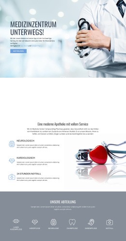 Apotheke Und Medizin - HTML5-Vorlage