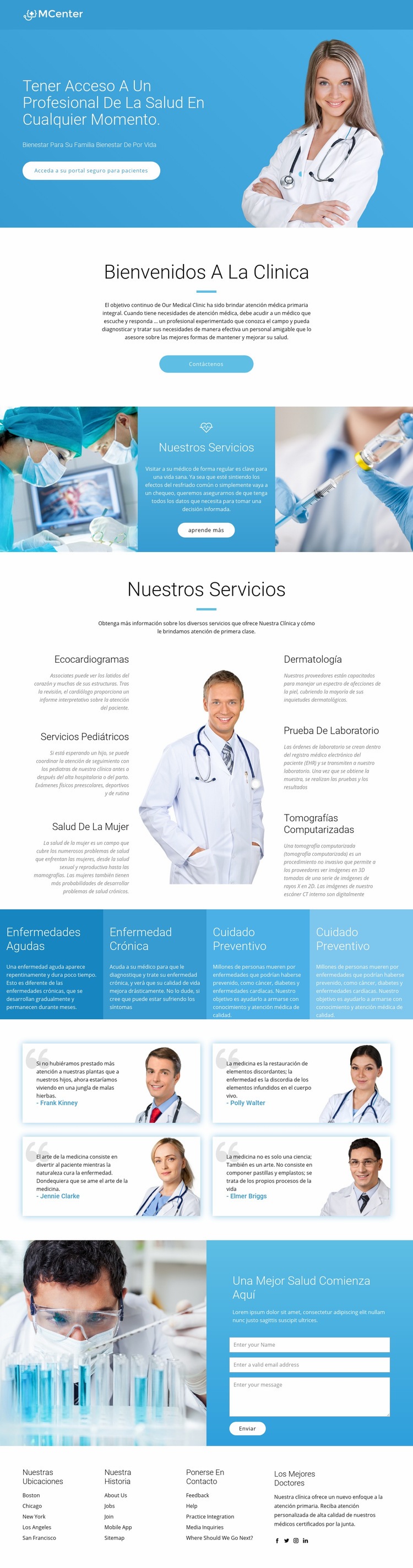 Pro salud y medicina Diseño de páginas web