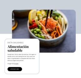 Desarrolla Hábitos Alimenticios Saludables: Plantilla HTML5 Personalizada