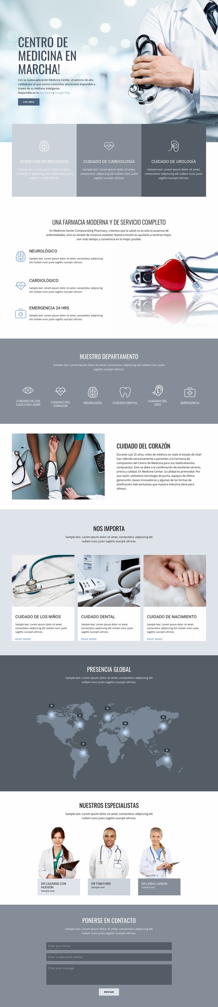 Farmacia y medicina Plantilla HTML5