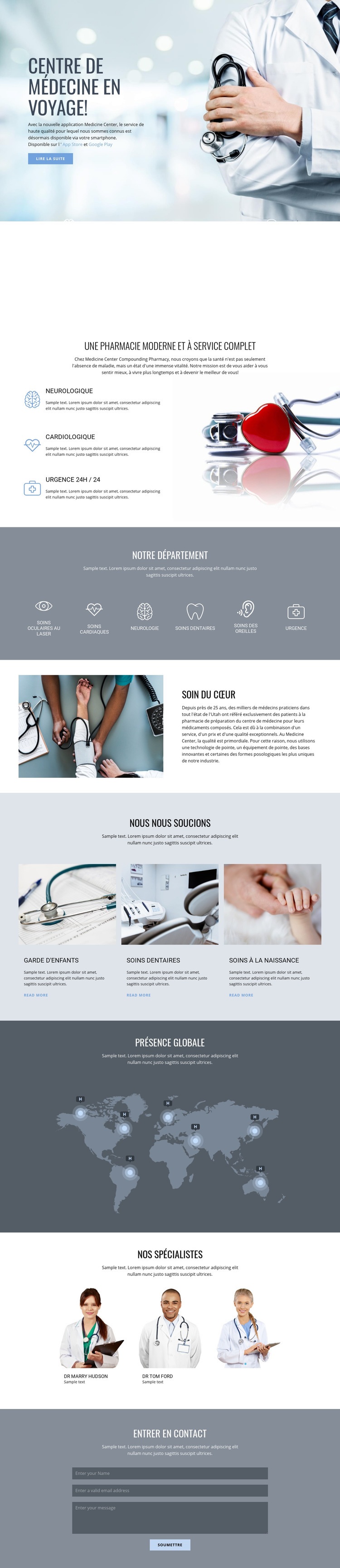 Pharmacie et médecine Modèle HTML5