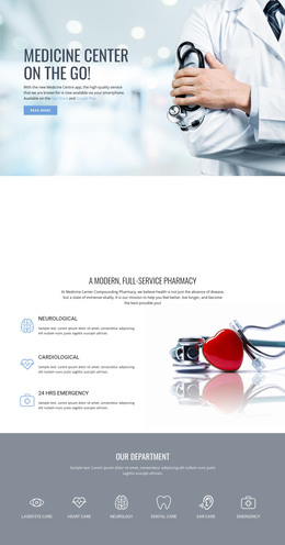 Pharmacy And Medicine - Simple Homepage Design