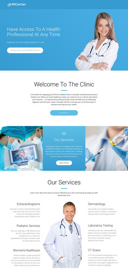 Pro Health And Medicine -Ready To Use Homepage Design