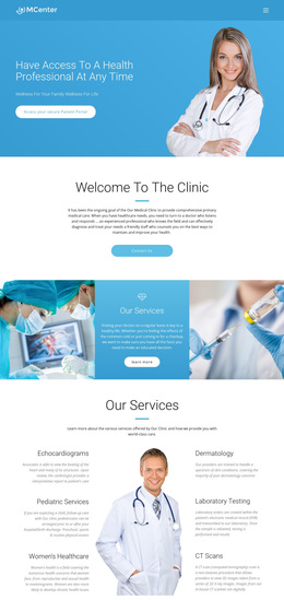 Pro Health And Medicine - HTML Website Layout