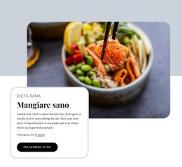 Costruisci Abitudini Alimentari Sane - Modello HTML5 Personalizzato