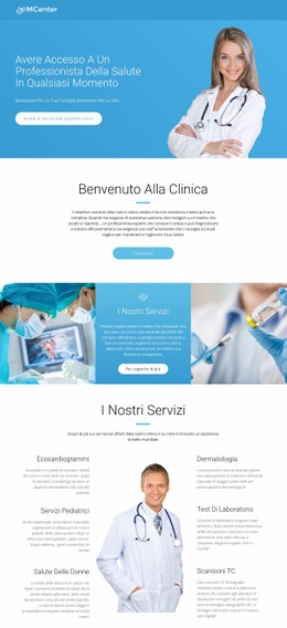 Pro Salute E Medicina: Modello Di Una Pagina Facile Da Usare