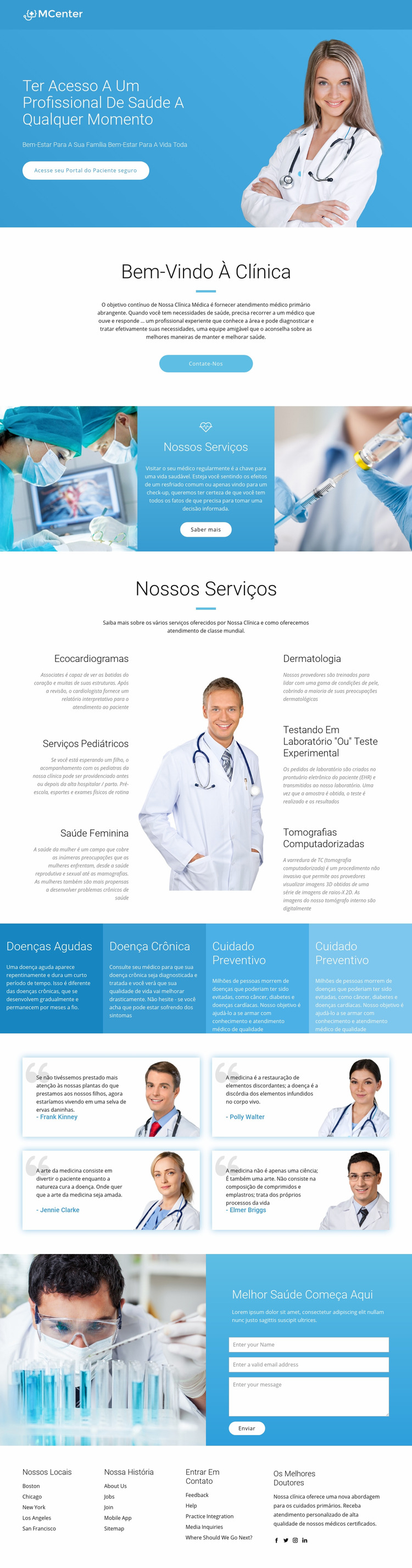 Pró saúde e medicina Template Joomla