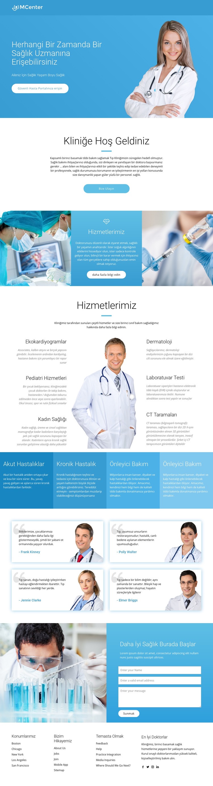 Pro sağlık ve tıp HTML5 Şablonu