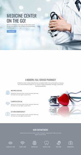 Pharmacy And Medicine - HTML Website Builder