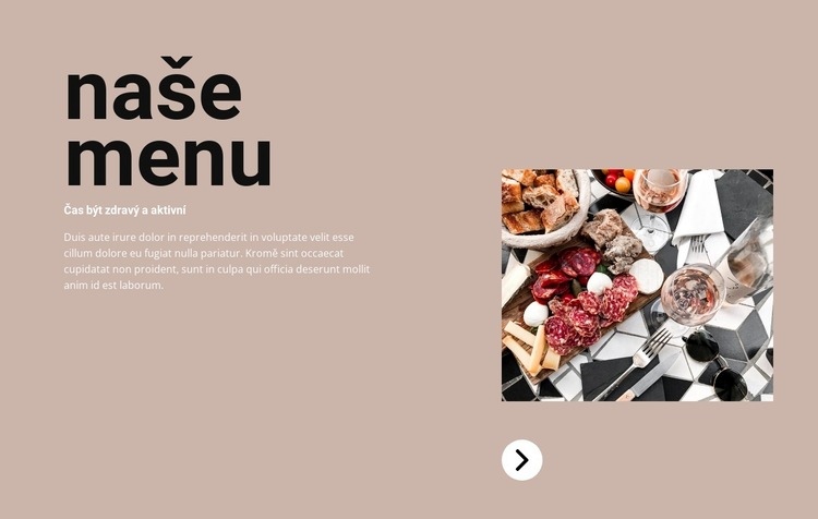 Čerstvé pokrmy Webový design