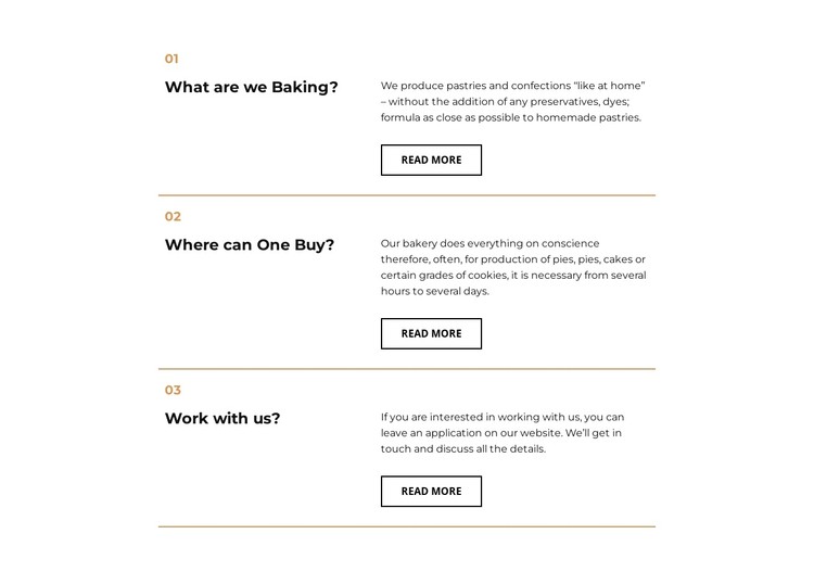 How the restaurant works CSS Template