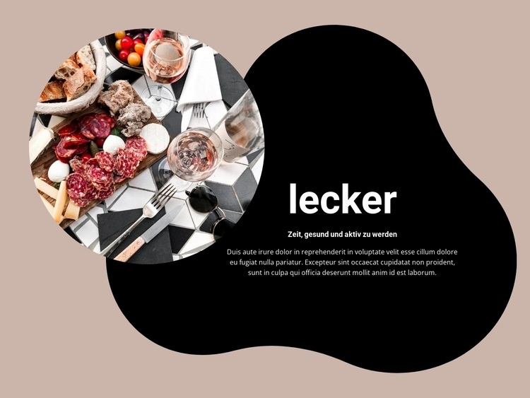 Snacks und Aperitifs Website Builder-Vorlagen