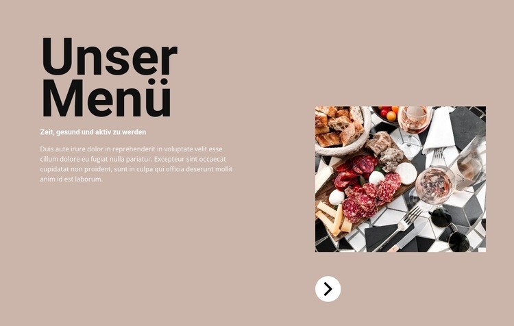 Frische Gerichte Website design