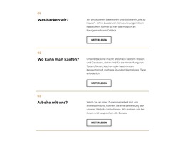 Website-Layout Für Wie Das Restaurant Funktioniert