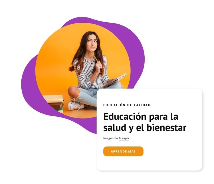 Educación para la salud Creador de sitios web HTML