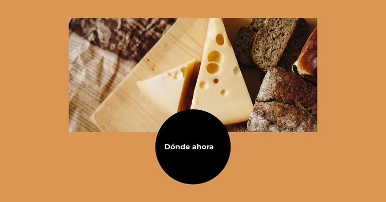 Producción de queso Maqueta de sitio web