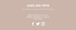 Contactos Del Restaurante - Descarga De Plantilla HTML