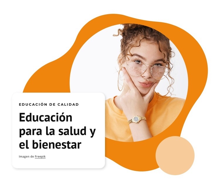 Educación para la salud Plantilla de una página