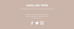 Fonctionnalité De Mise En Page Pour Coordonnées Des Restaurants