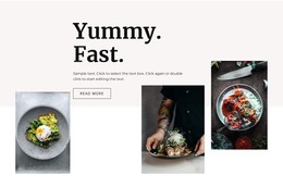Our Fresh Dishes - Free Website Template