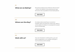 Website Layout For How The Restaurant Works