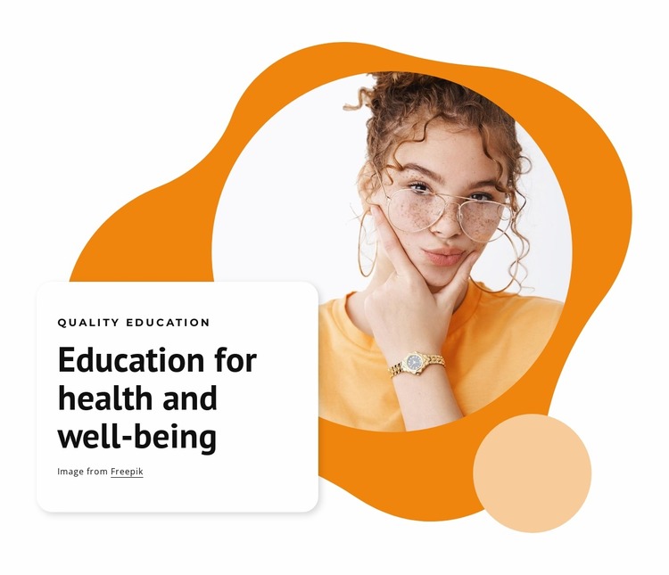 Education for health Html Website Builder