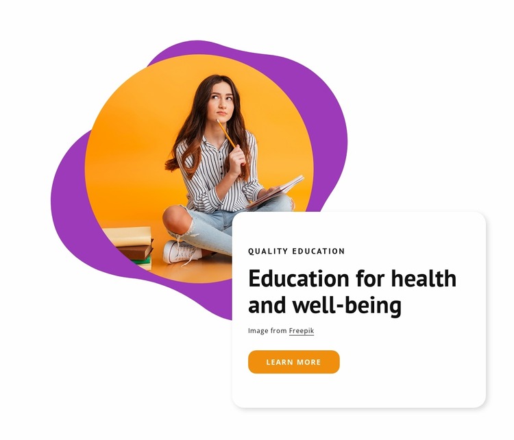 Education for healthcare Html Website Builder