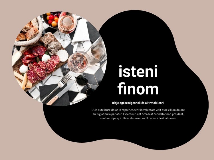 Snackek és aperitifek Sablon