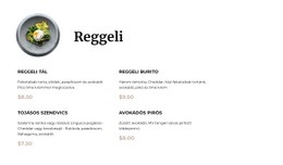 Reggeli Menü #Website-Templates-Hu-Seo-One-Item-Suffix