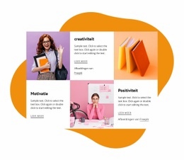 Premium Website-Ontwerp Voor Motivatie En Creativiteit