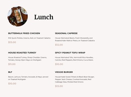 Our Lunch Menu Google Speed