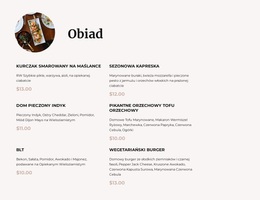 Nasze Menu Na Lunch - Darmowy Motyw WordPress