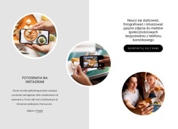 Gotowy Do Użycia Projekt Witryny Dla Fotografia Dla Mediów Społecznościowych