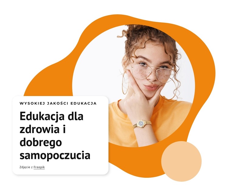 Edukacja dla zdrowia Szablon witryny sieci Web