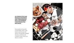 Design De Site Incrível Para Mesa De Lanche