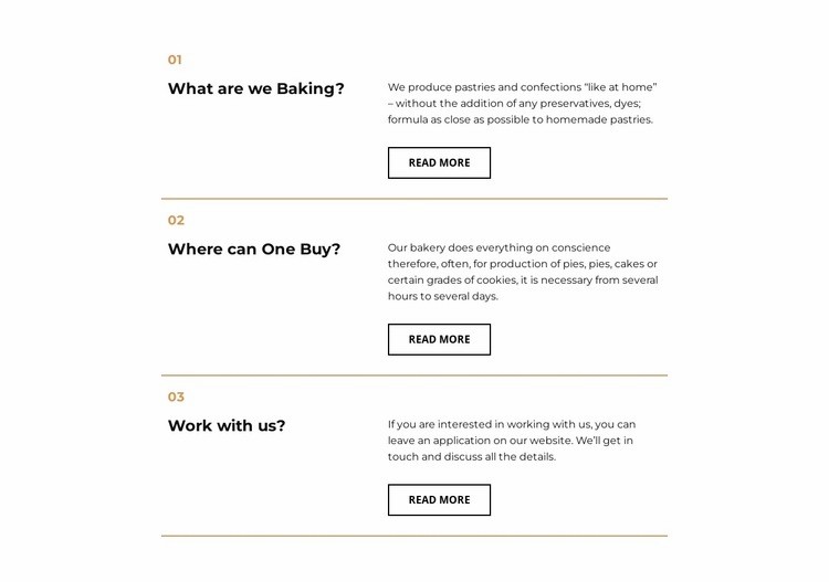 How the restaurant works Squarespace Template Alternative